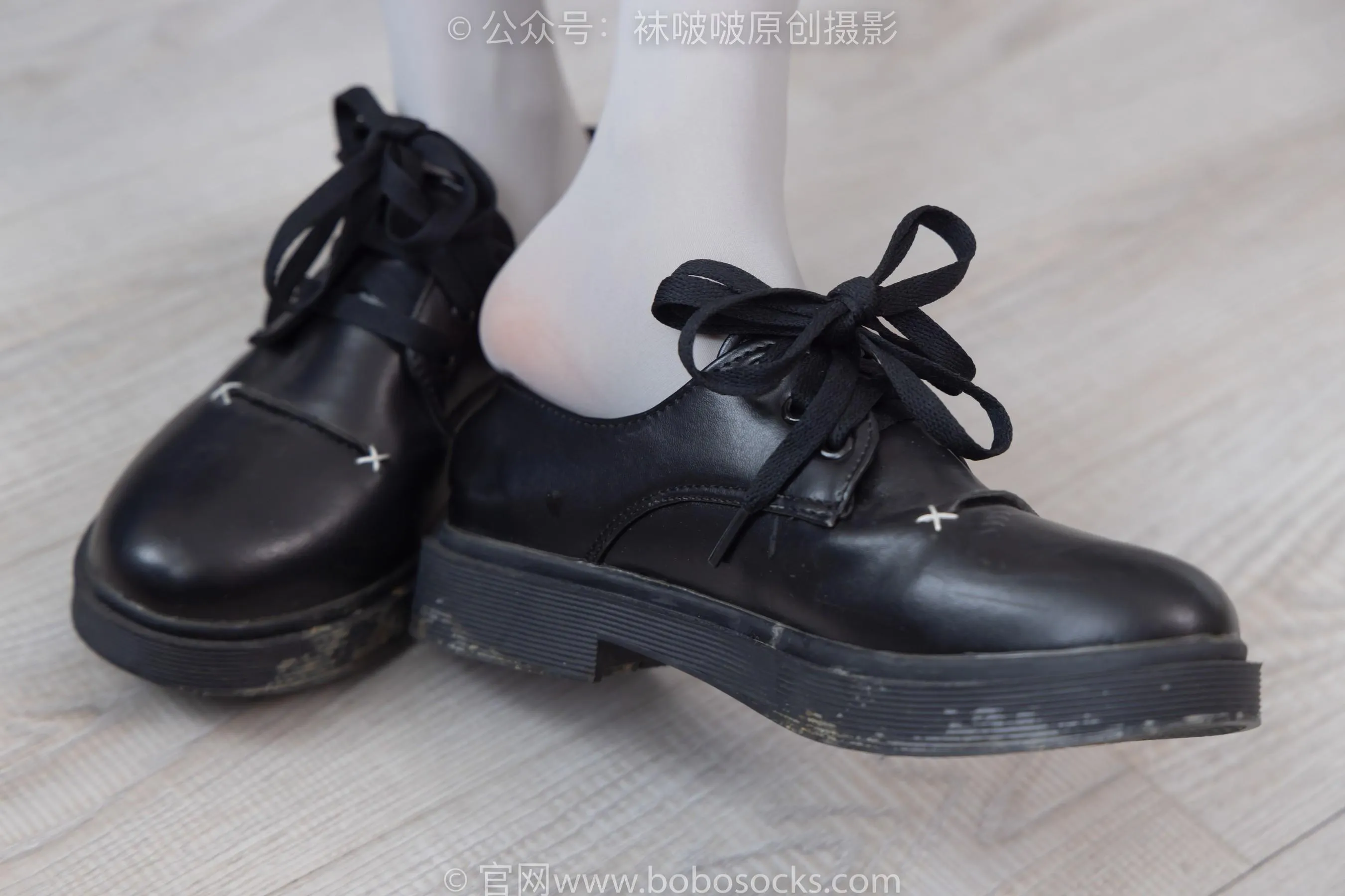 [BoBoSocks袜啵啵]NO.213 稚予-黑皮鞋、厚灰丝 [87P]插图8